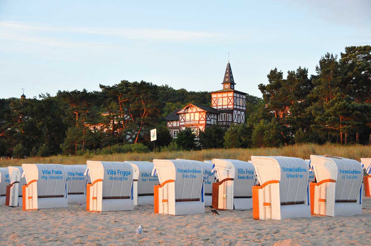 Strandpromenade Binz mit Bädervillen